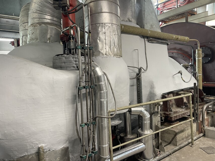 Stoomturbine nieuwe isolatie